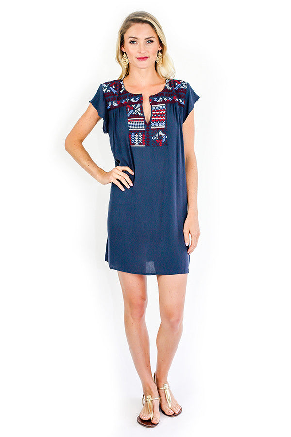 Love Stitch Embroidered Coverup/Dress – Social Threads