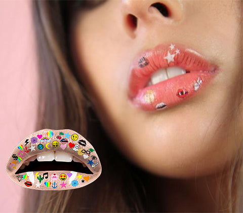 violent lips tattoo minis