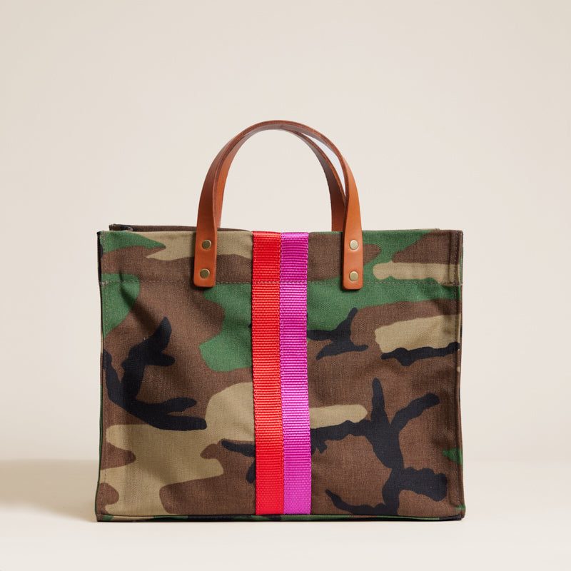 Medium Mimi - Nylon Camo with Pink & Red Stripe - Parker Thatch product image