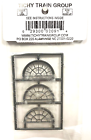 O Scale Tichy Train Group 2091 13-Pane Half-Round Masonry Window (3) pcs