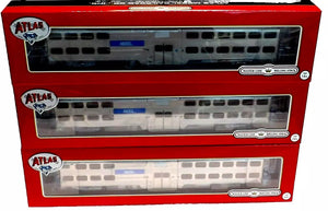 HO Atlas 20007055 Metra 8500/6000 Nippon Sharyo Bi-Level Commuter 3 Car Set - Sidetrack Hobby