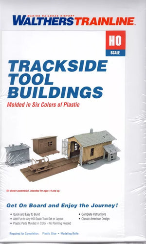 HO Scale Walthers Trainline 931-909 Trackside Tool Buildings Kit - Sidetrack Hobby