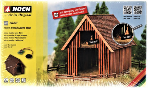 Ho Scale Noch Gmbh Co 66701 Love Barn W Sound Figures Kit