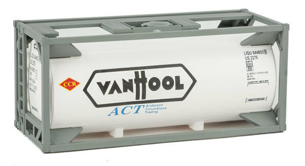 HO Scale Walthers SceneMaster 949-8111 Vanhool 20' Tank Container Kit