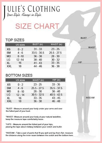 Animal Clothing Size Chart