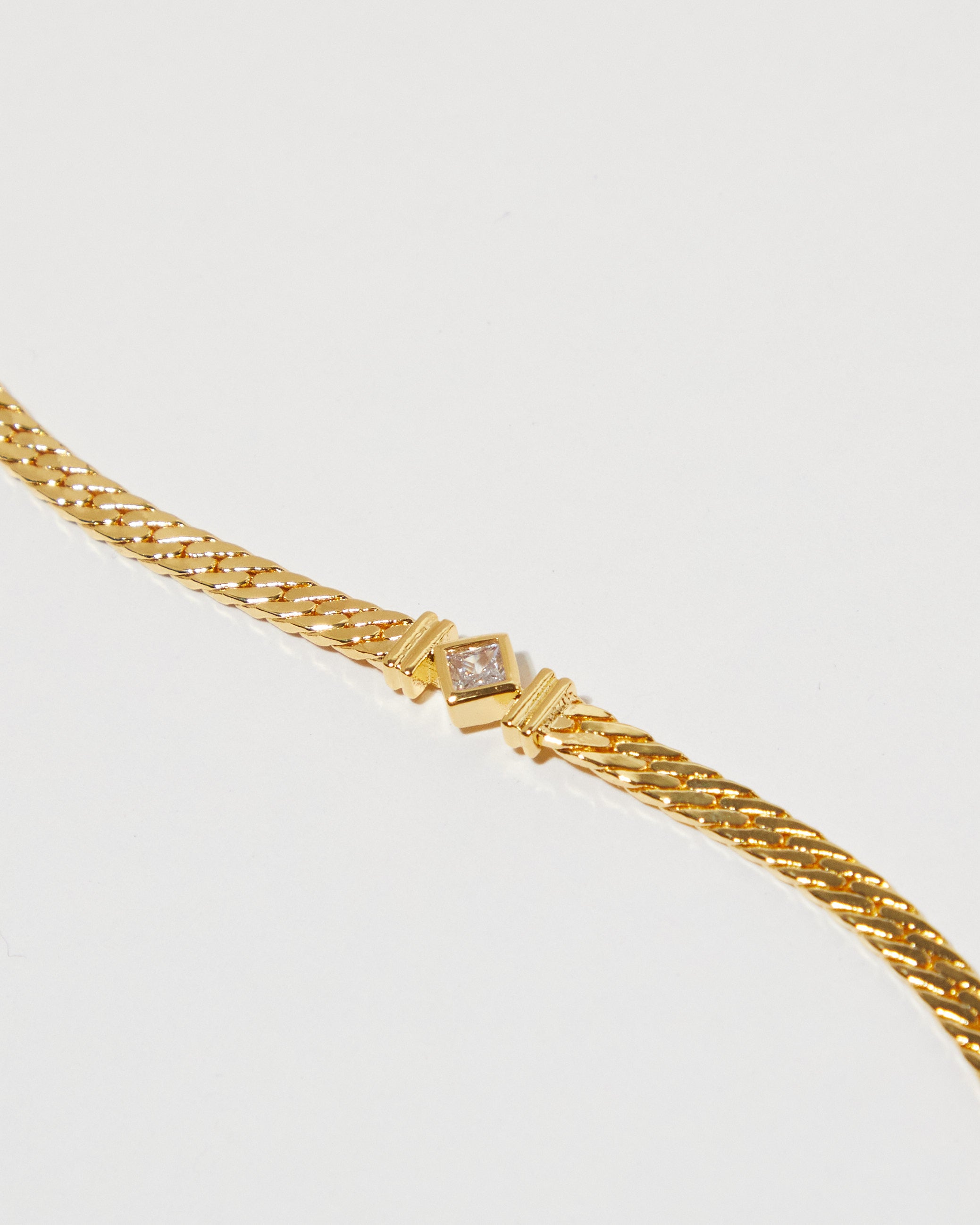 Plaited Bracelet with Inset Pendant