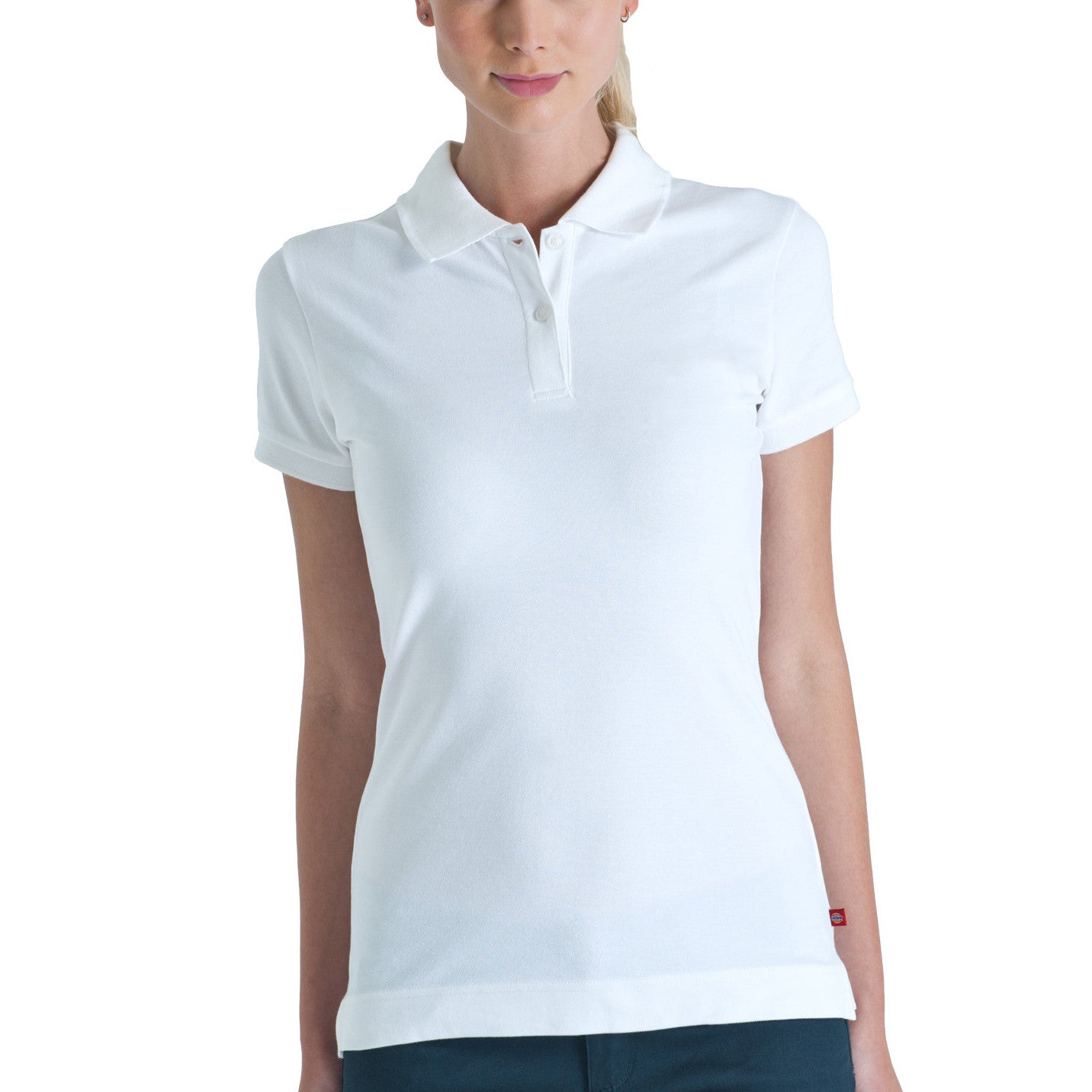 plain white polo shirt womens