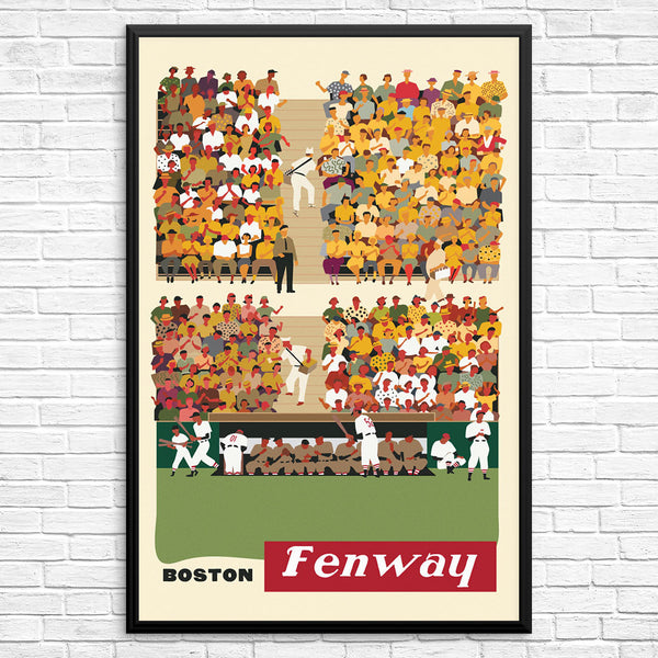 Vintage Boston Red Sox Fenway Park Poster - Row One Brand