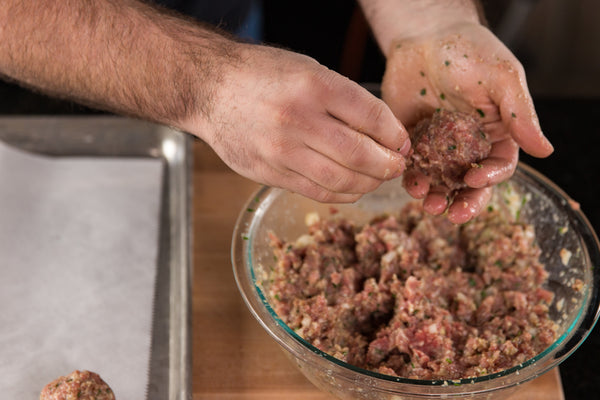 forming the meatballs