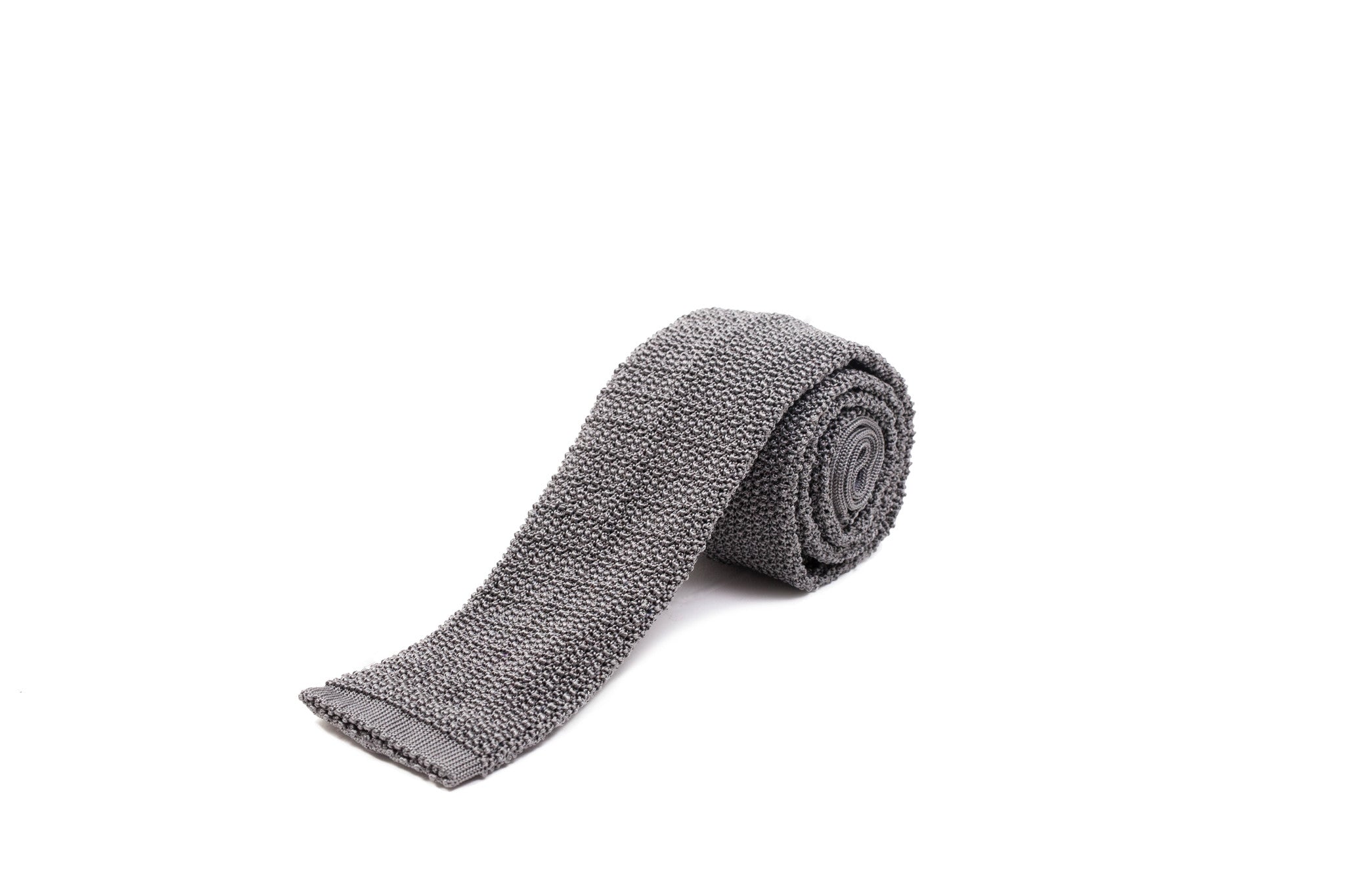 Knit Tie - Grey