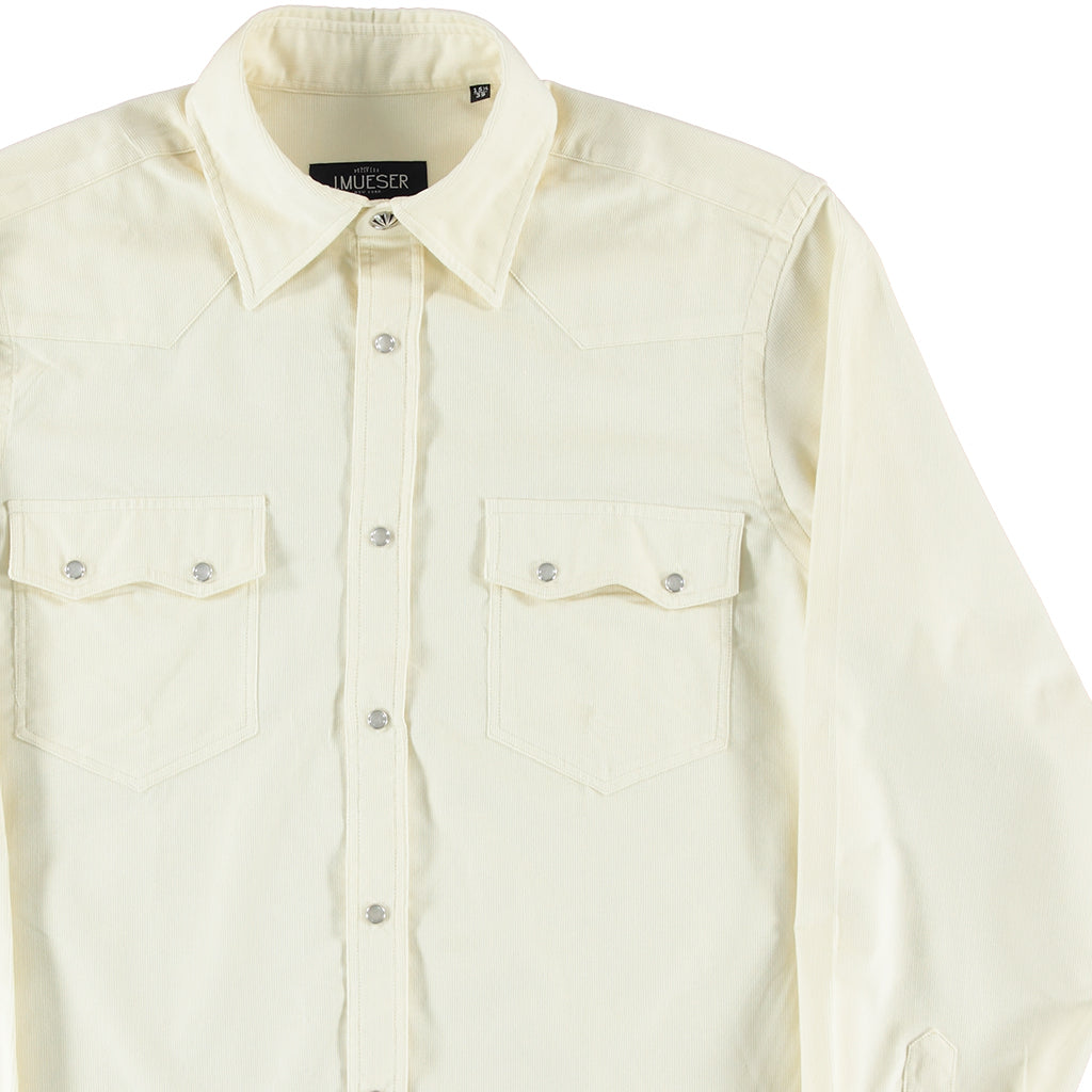 Cream Pincord Western Shirt