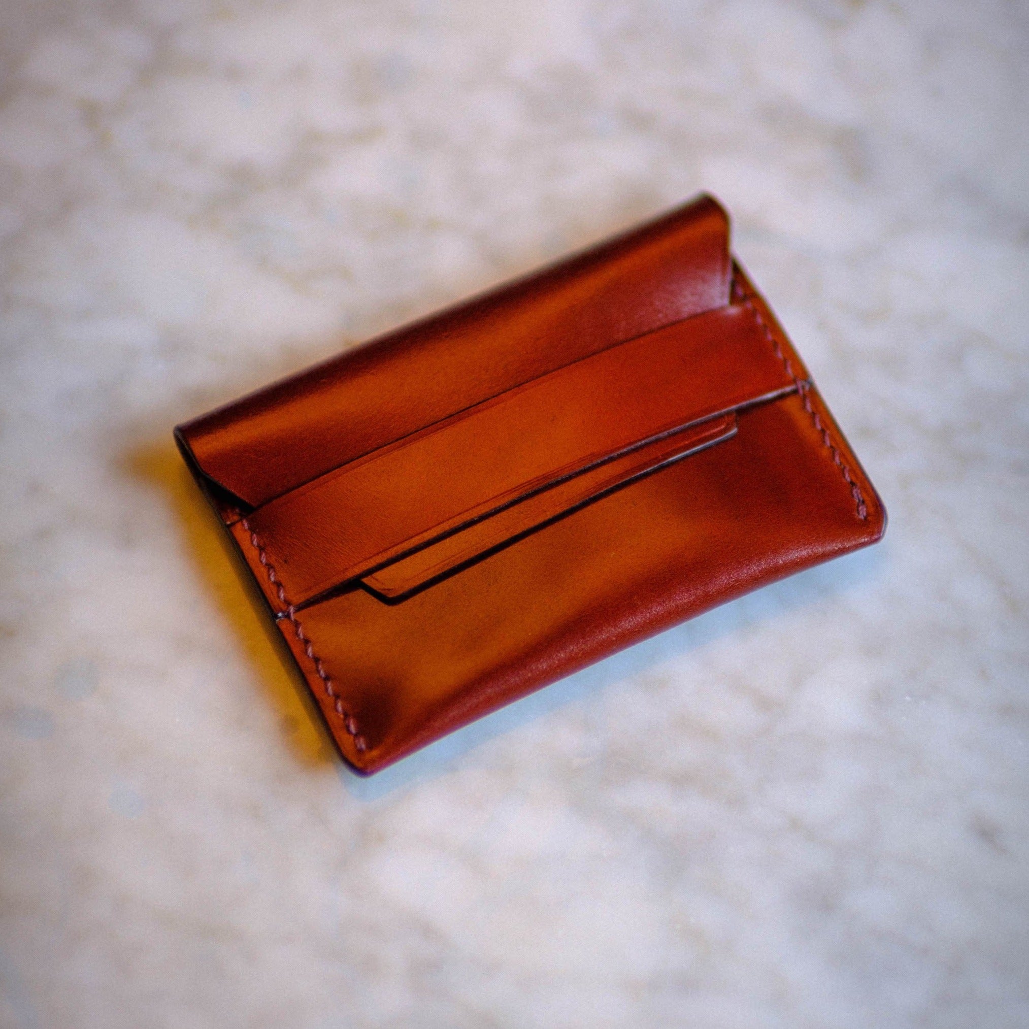 Made-to-Order Japanese Cordovan Envelope Style Card Case