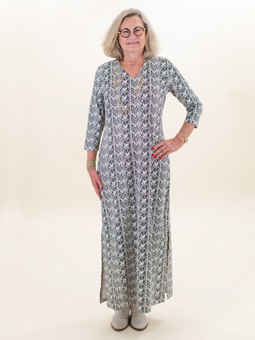 Lulu B Blue Zebra Travel Dress