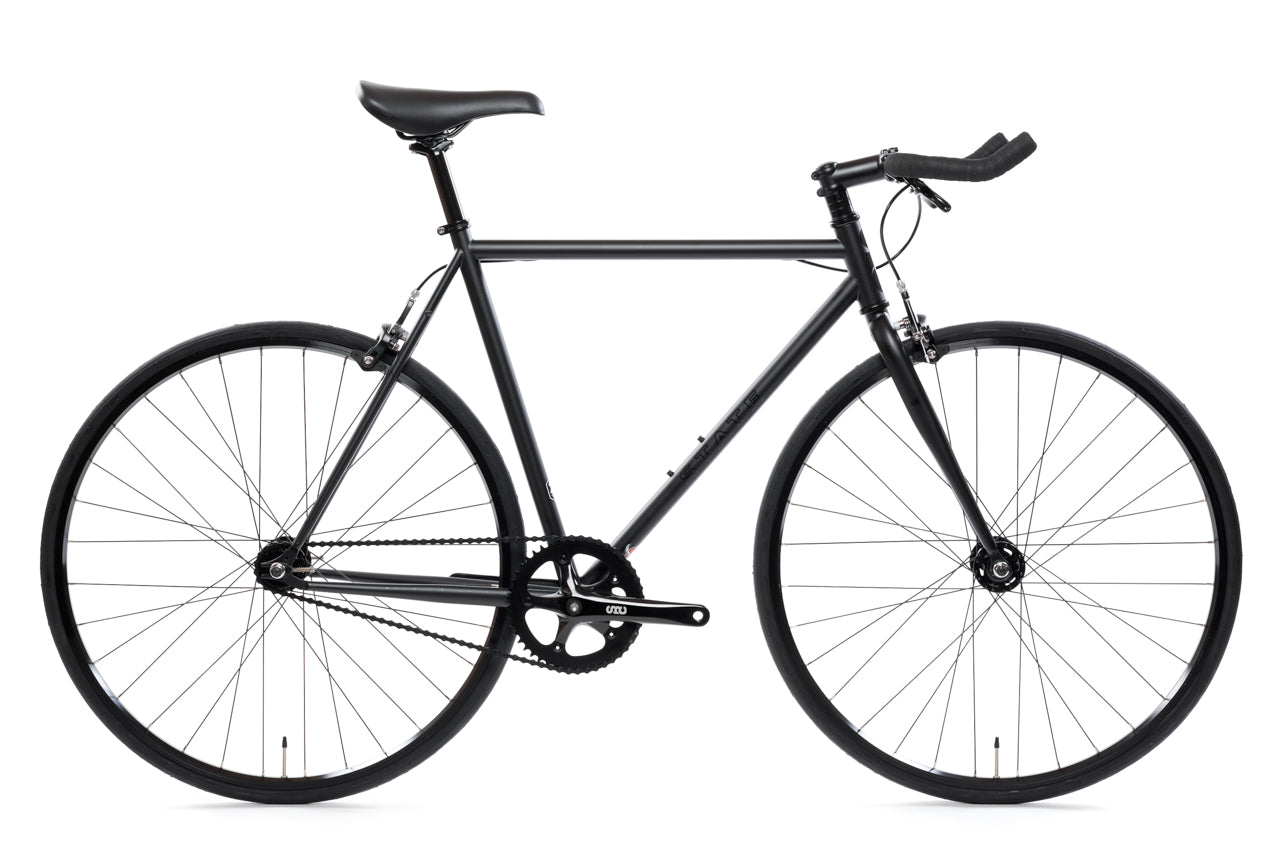 black fixed gear bike