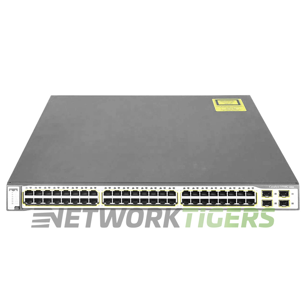 Cisco WS-C3750G-48PS-S Catalyst 3750G 48x 1GB PoE RJ45 4x 1GB SFP Switch