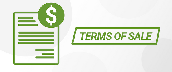 terms of sale banner