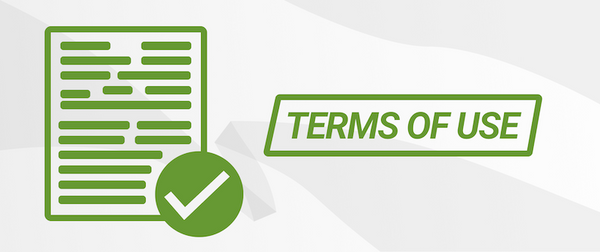 terms of use banner