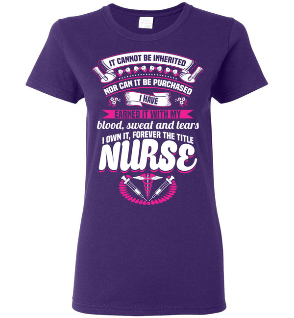 Nurse Title T-Shirt / Tank - My Niche Deals
