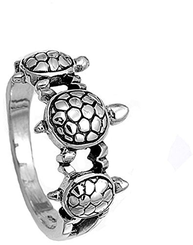 Sterling Silver Women's Turtle Ring - My Niche Deals