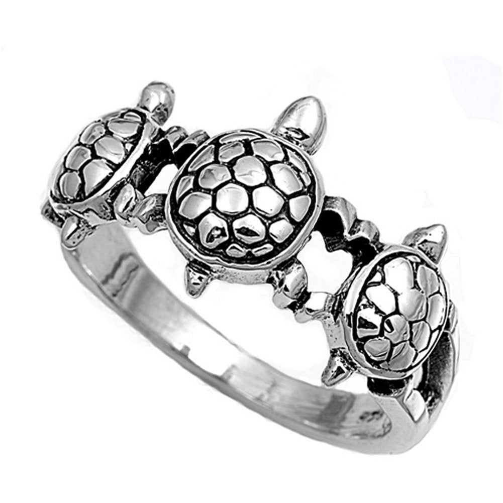 Sterling Silver Women's Turtle Ring - My Niche Deals