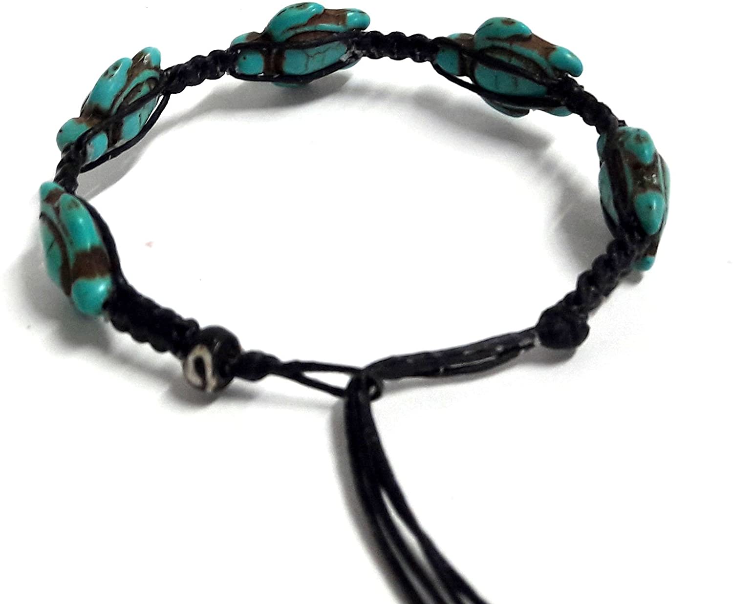 Turtle Turquoise Color Hemp Bracelet - Hawaiian Sea Turtle Bracelet ...