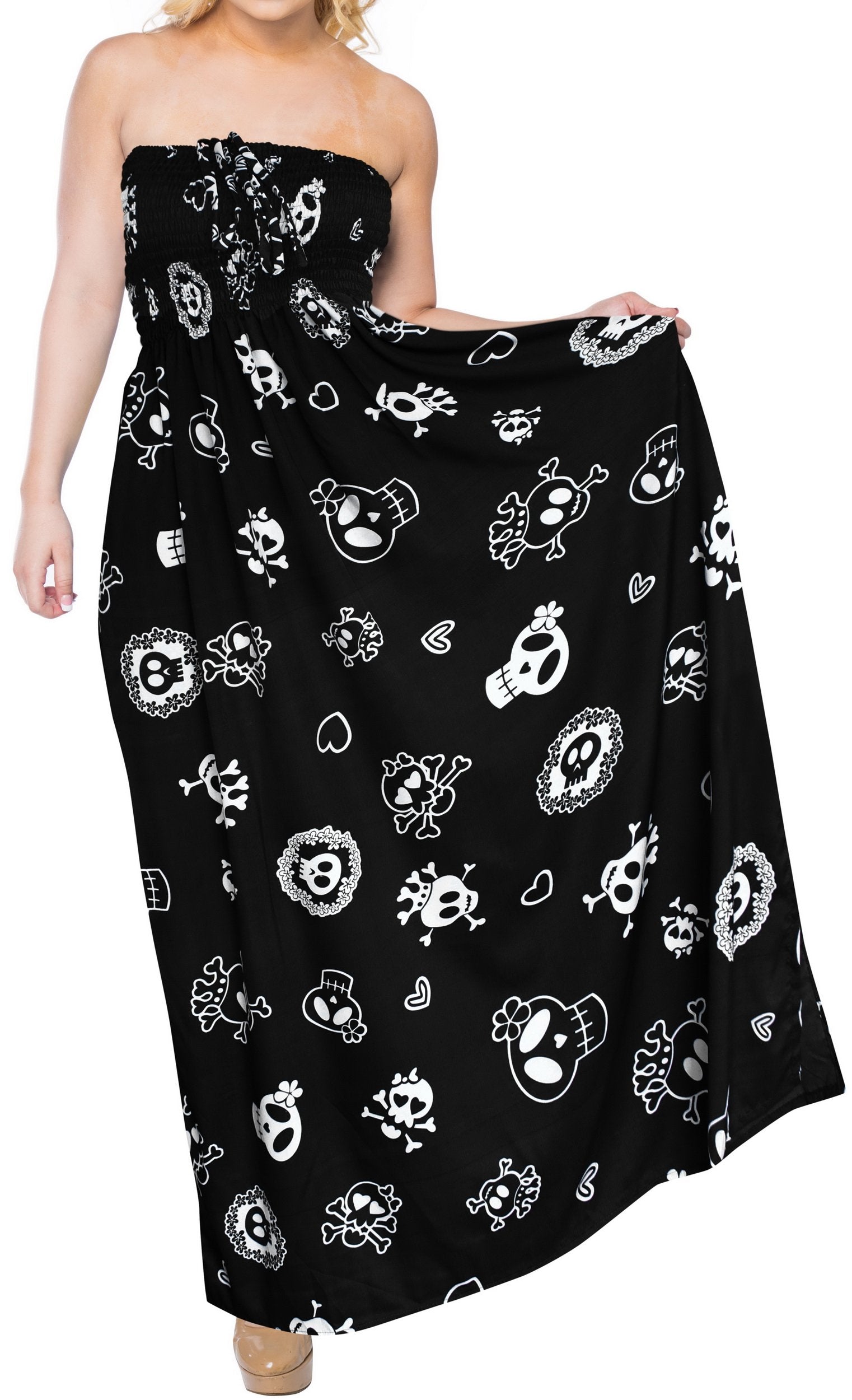 skull maxi skirt