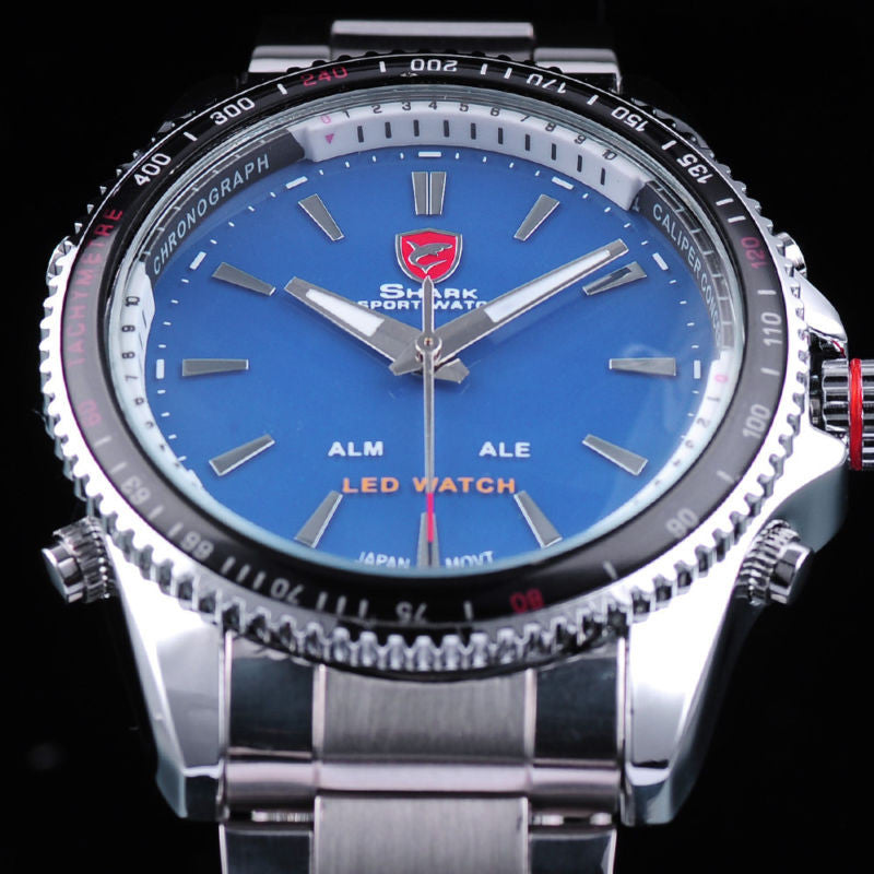 shark sport watch alm ale led watch