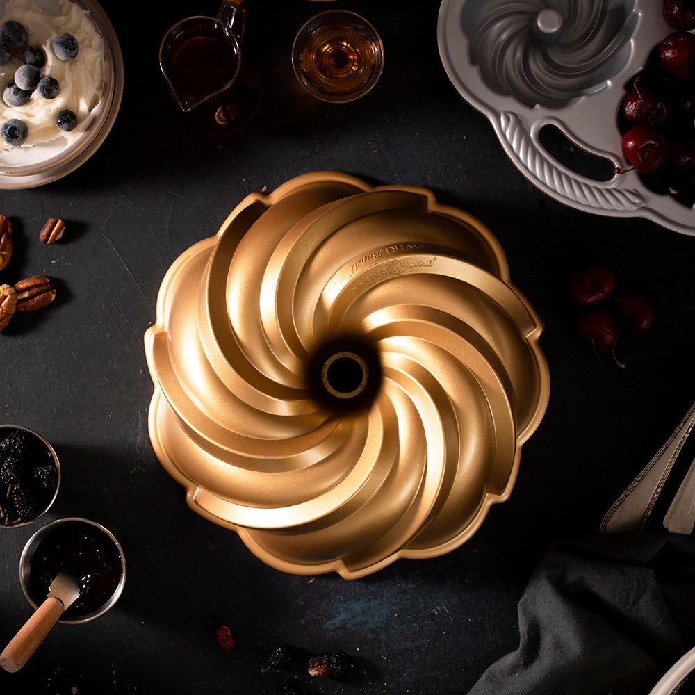 Nordic Ware 6 Cup Heritage Bundt Pan - Gold