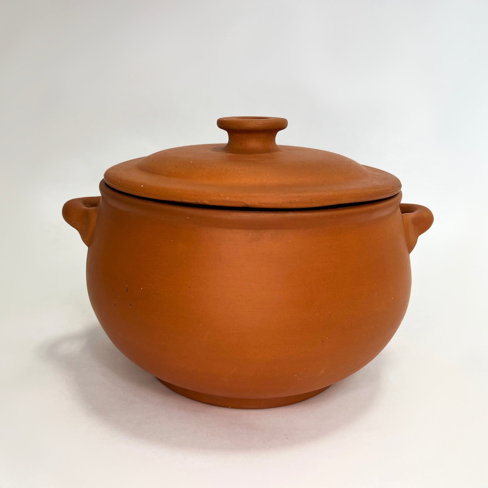 NATURAL TERRA COTTA Clay PRESSURE COOKER Teracotta with Glass Lid