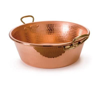 Mauviel M'6S 6-Ply Polished Copper & Stainless Steel Splayed Curved Saute  Pan, And Cast Stainless Steel Handle, 3.4-qt, Made In France