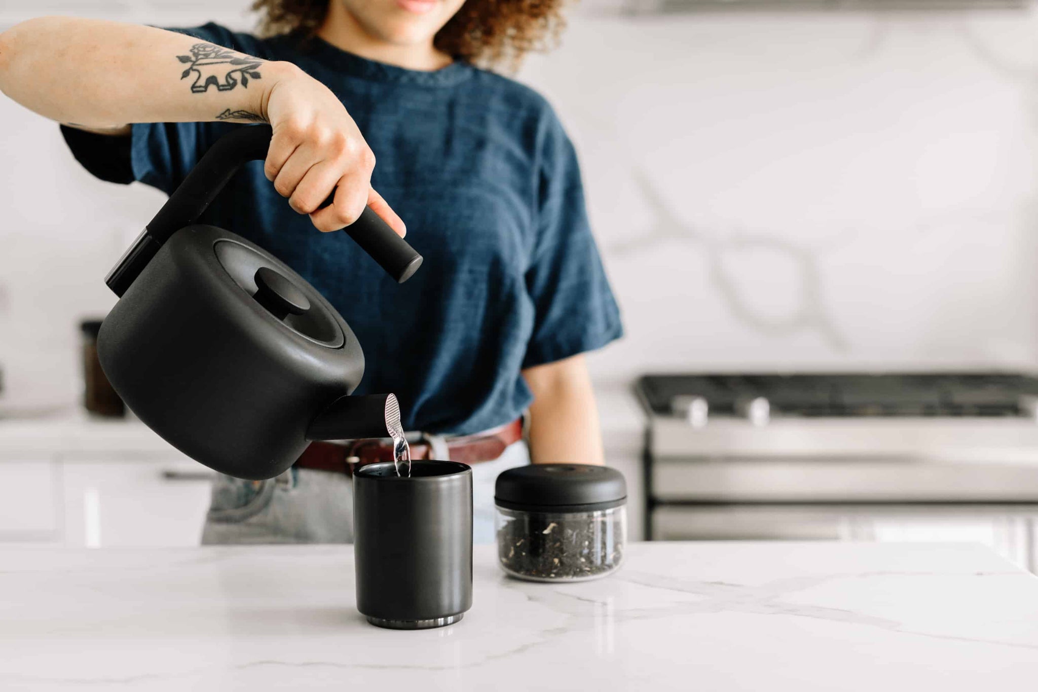 glass stovetop whistling tea kettle