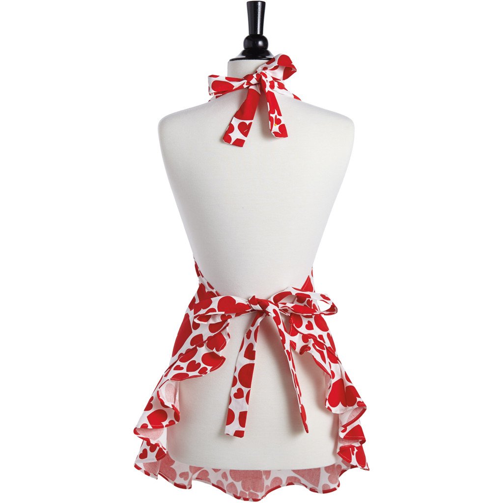 Jessie Steele Geranium Pink & White Polka Dot Josephine Apron