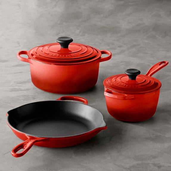 Le Creuset Enameled Cast Iron Signature Cookware Set, 5 pc. , Cerise