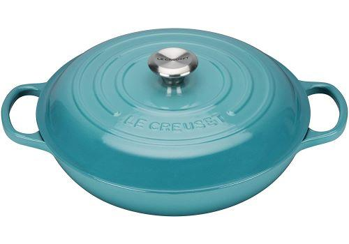 Le Creuset Braiser - 3.5-qt Cast Iron - Sea Salt – Cutlery and More