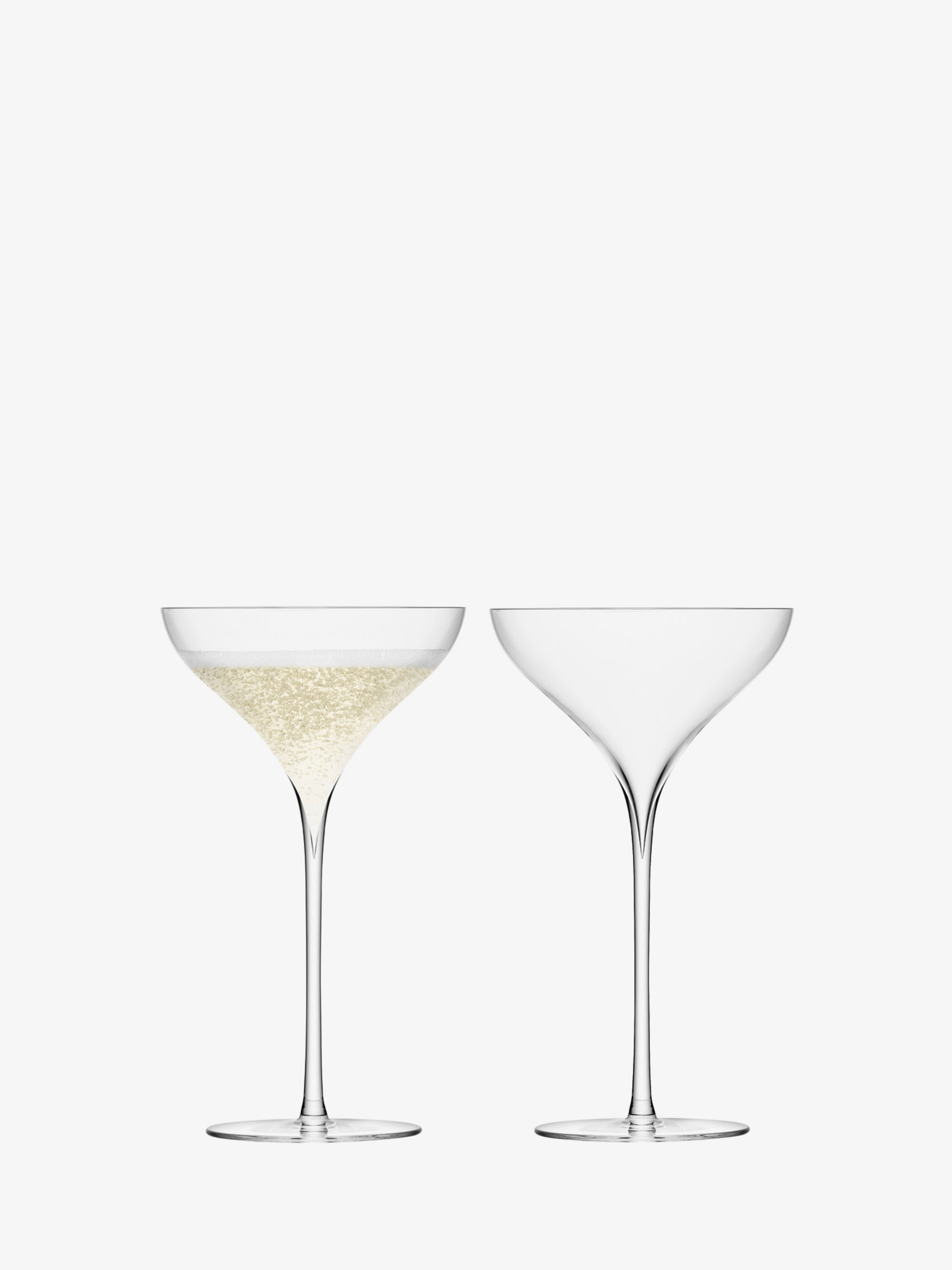 LSA Savoy Champagne Flute Set 2 200ml Clear