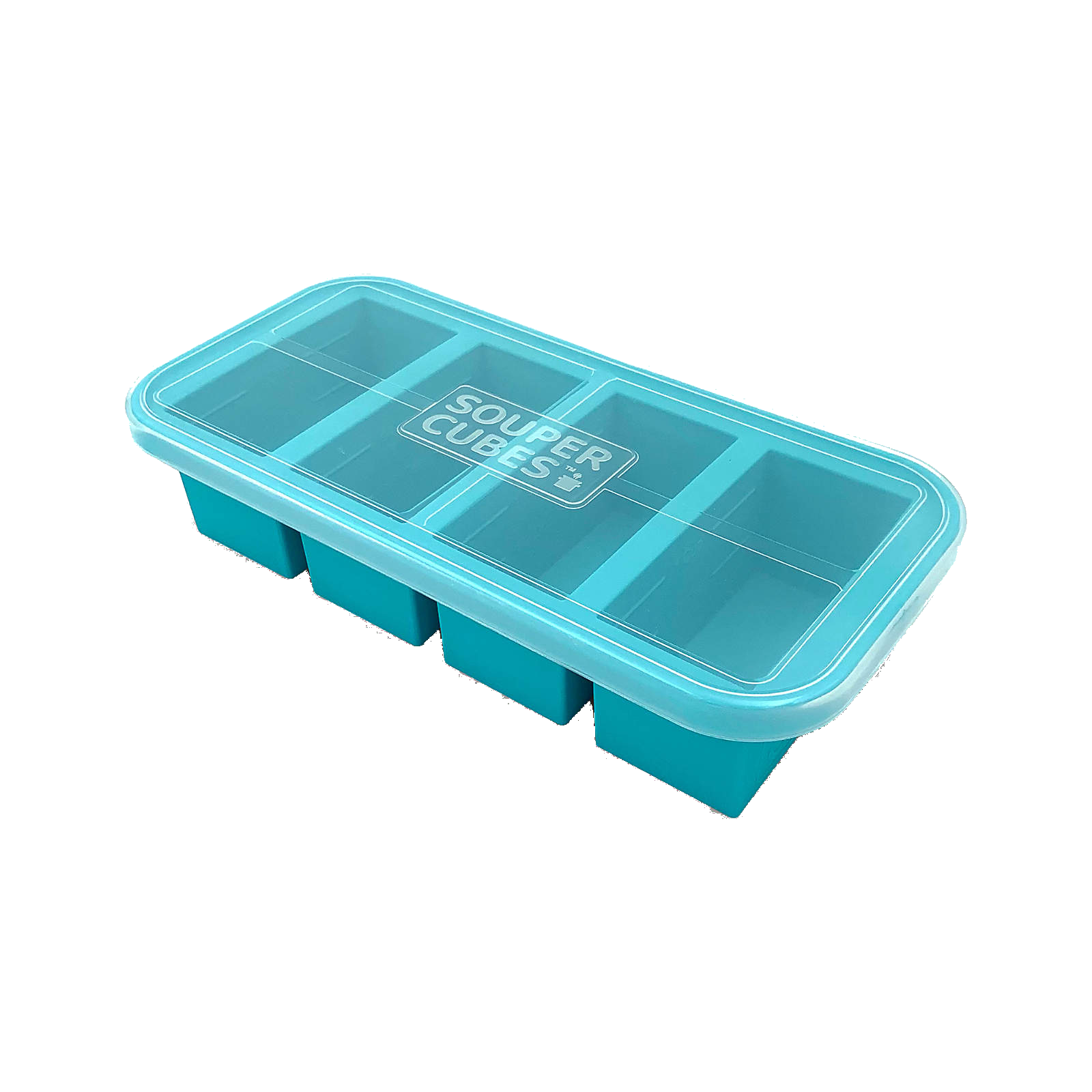 OXO Good Grips Blue Silicone Large Ice Cube Tray with Plastic Cover and  Frame 11154200