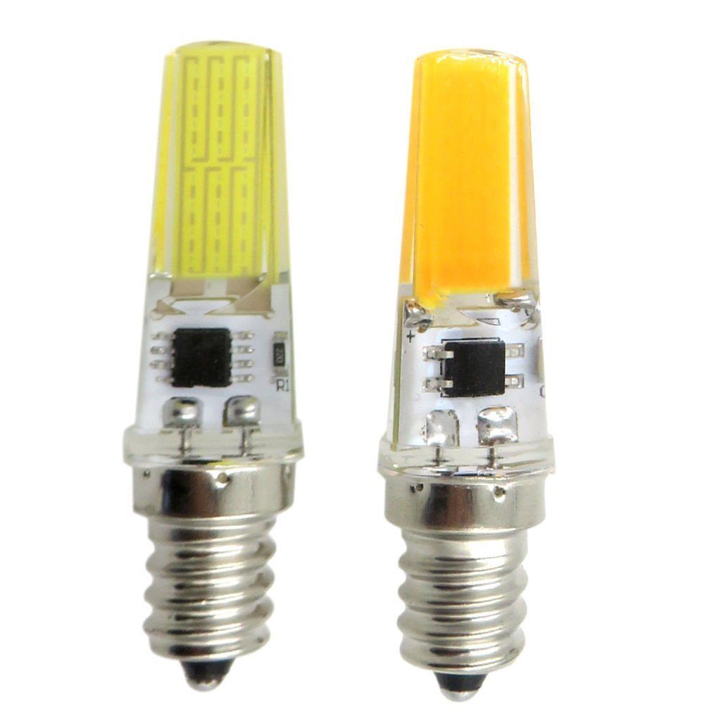 Dimmable T4 White LED 120V 6W Silicone Crystal Light Bulb ...