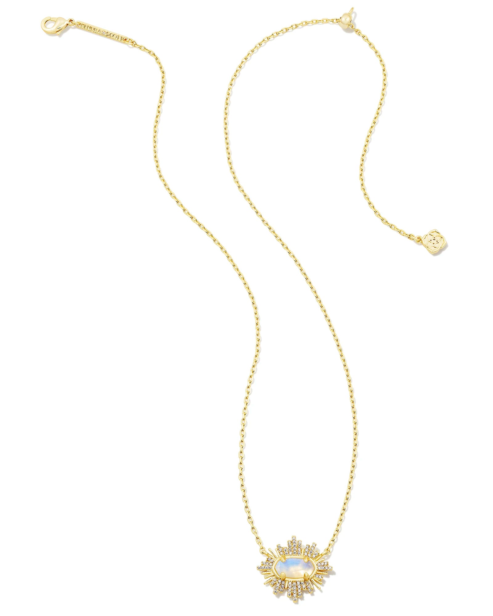Kendra Scott Grayson Goldstone Short Pendant Necklace – The Dressing Room
