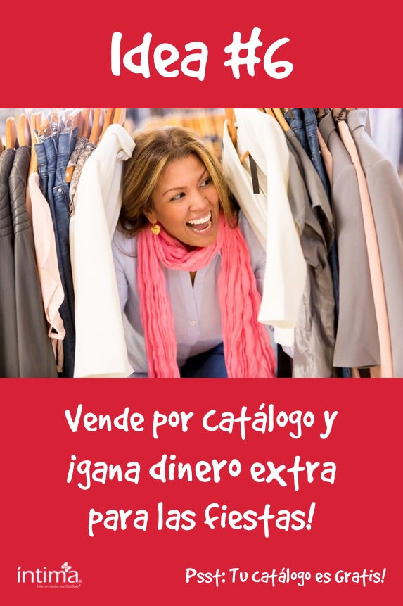 vende por catalogo y gana dinero extra para las fiestas