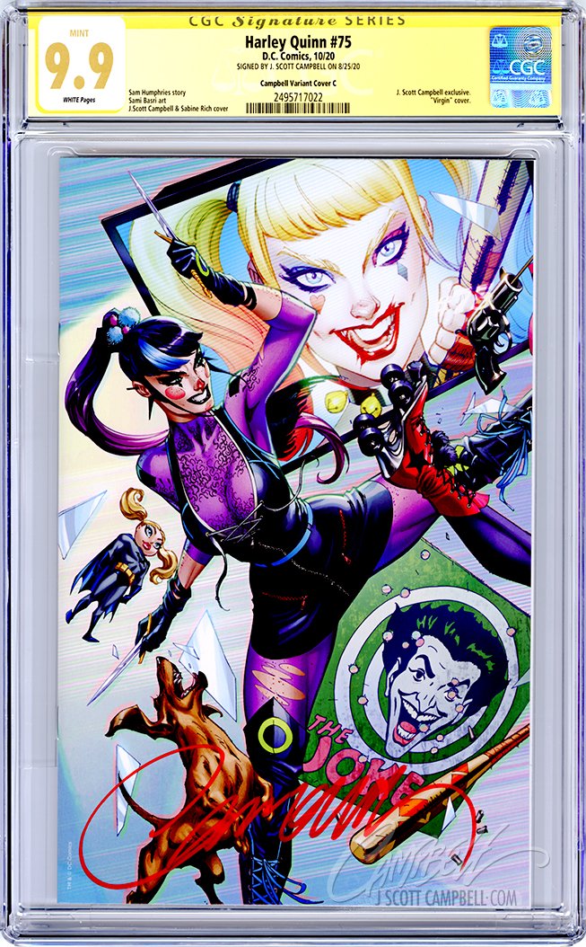 CGC 9.8 SS Harley Quinn #75 JSC cover C 