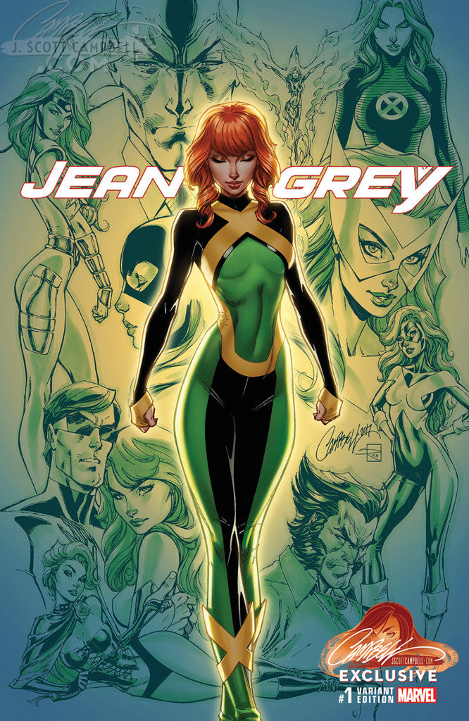 J. Scott Campbell Jean Grey 1 EXCLUSIVE Cover J. Scott Campbell Store