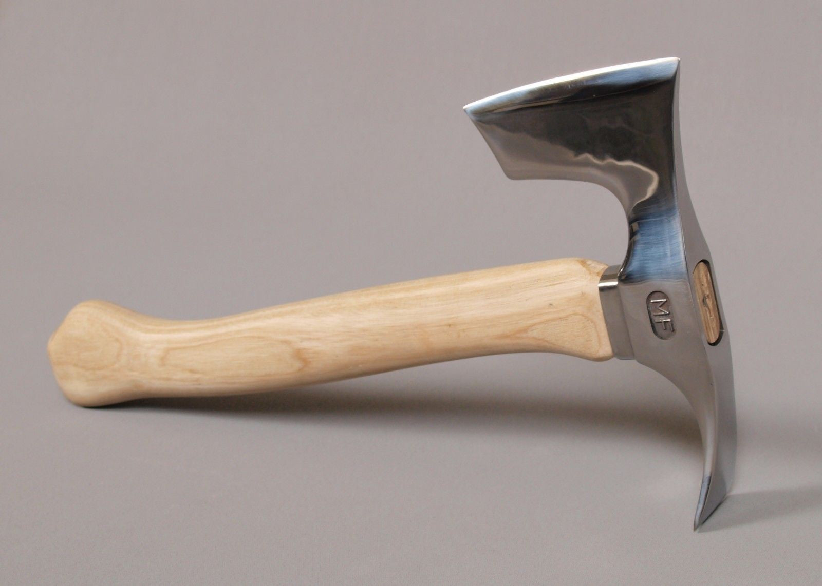 STAINLESS STEEL BEARDED HATCHET AXE WITH ADZE BLADE -TWO BLADES TOOL!