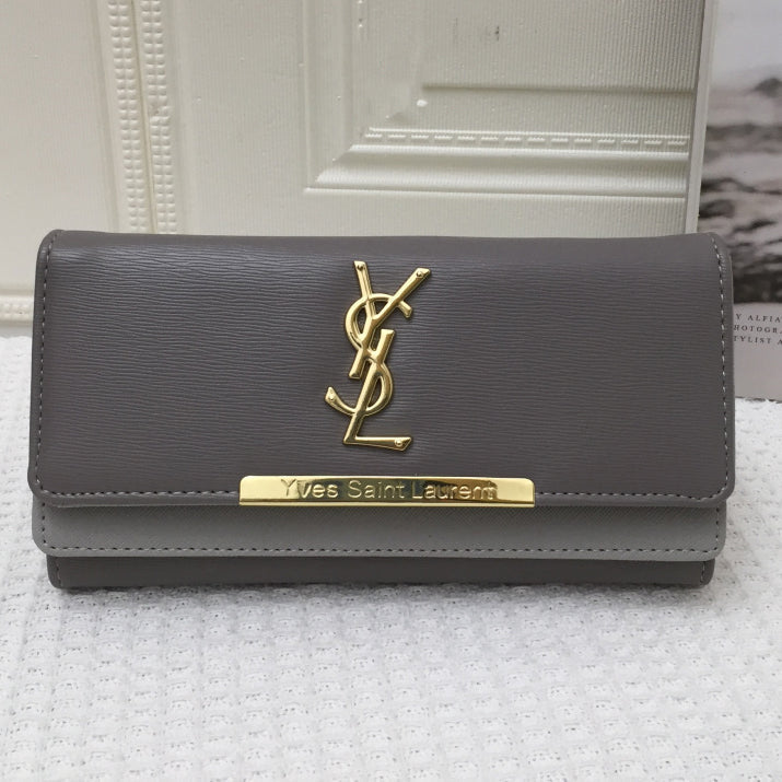 YSL Saint Laurent Women's Long Flap Wallet Bag