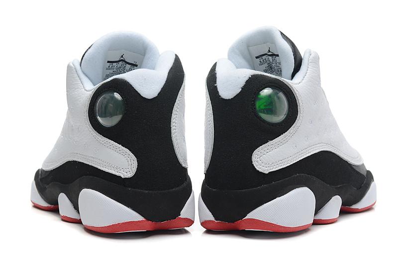 Inseva Air Jordan 13 AJ13 Men Women Fashion Sport Running Basketball Shoes Sneakers White&Black