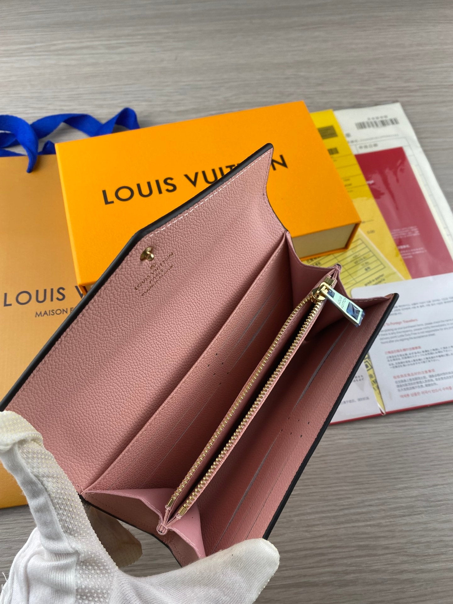 Louis Vuitton LV Button Long Wallet Bag