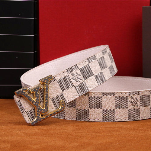 LV Louis Vuitton Fashion Classic Men's and Women's Letter Buckle Belt