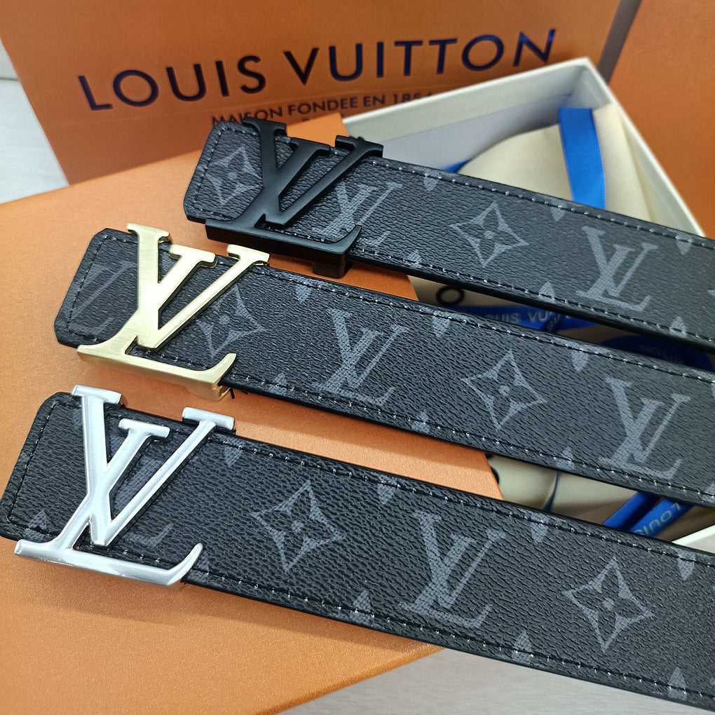 LV Louis Vuitton Fashion Classic Men's and Women's Letter Buckle Belt