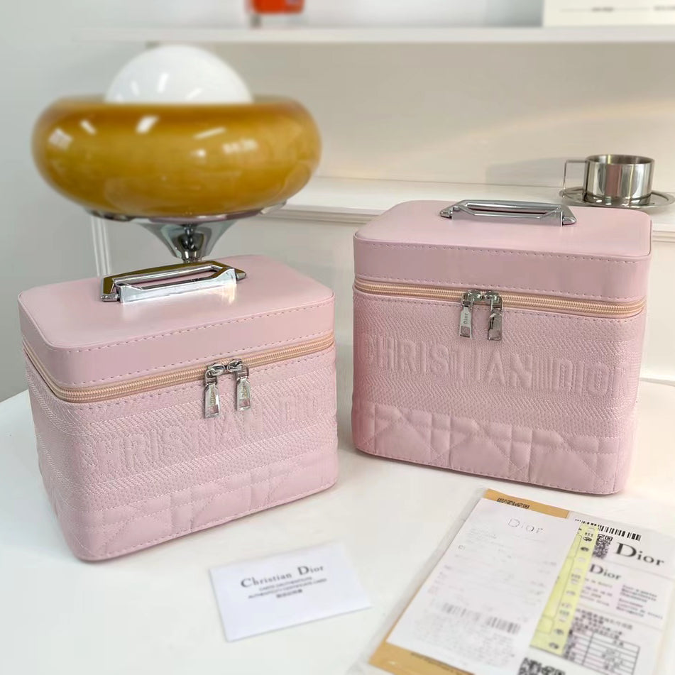 Christian Dior Fashion Hand Cosmetic Bag Storage Bag Two-Piece Set