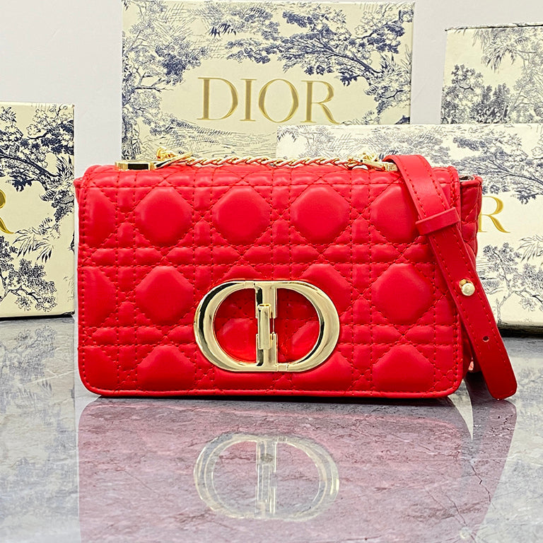 Dior Women's Plaid Chain Bag Shoulder Bag