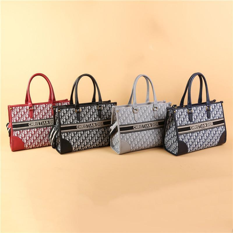 Dior CD Fashion Ladies Shopping Bag Handbag Stitching Shoulder Messenger Bag